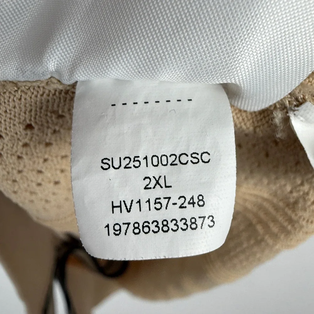 Jordan Sport Knit Button Up Shirt Mens 2XL Tan Pointelle Golf S/S HV1157-248